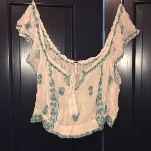 Free People Sheer Crop Top